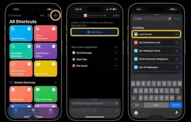 茂南苹果14锁屏维修店分享iPhone14升级iOS16.4后如何创建锁屏快捷方式 