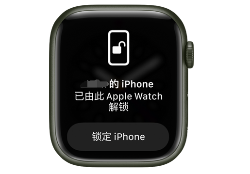 茂南苹果手机维修分享用 AppleWatch 解锁配备面容 ID 的 iPhone方法 