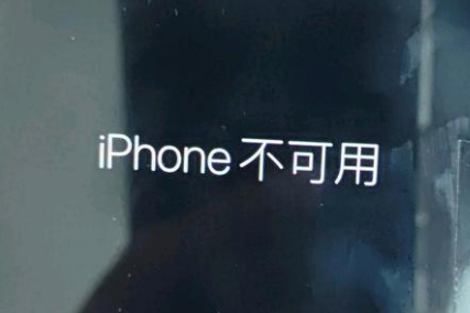 茂南苹果服务网点分享锁屏界面显示“iPhone 不可用”如何解决 