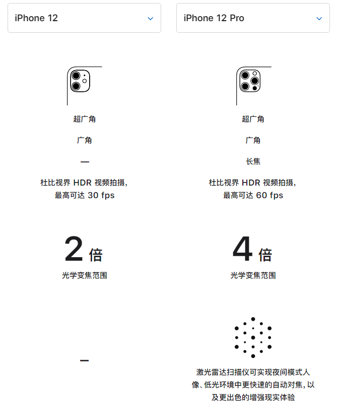 茂南苹果手机维修分享苹果 iPhone 12 与 iPhone 12 Pro 选哪款 